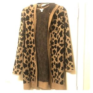 Leopard print cardigan